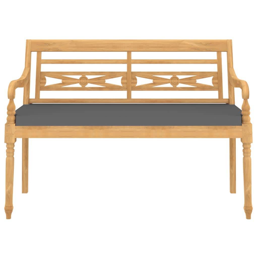 Helloshop26 - Salon de jardin meuble d'extérieur ensemble de mobilier 4 pièces avec coussins bois de teck solide - Imagen 3