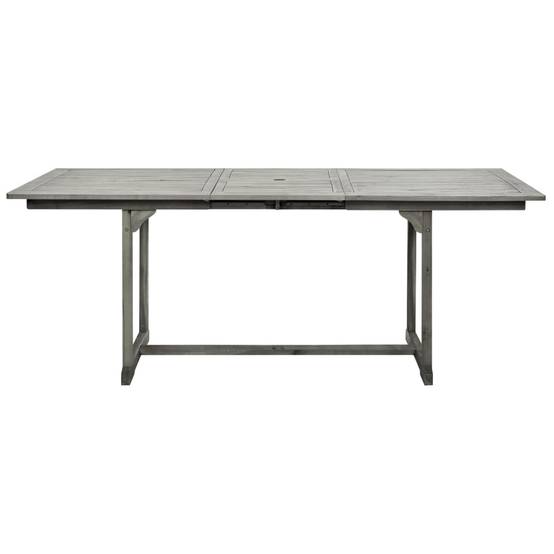 ComfortXL - Table Extensible de Jardin Grise 150-200cm en Bois d'Acacia avec Trou Parasol – ComfortXL Outdoor Living - Image 5