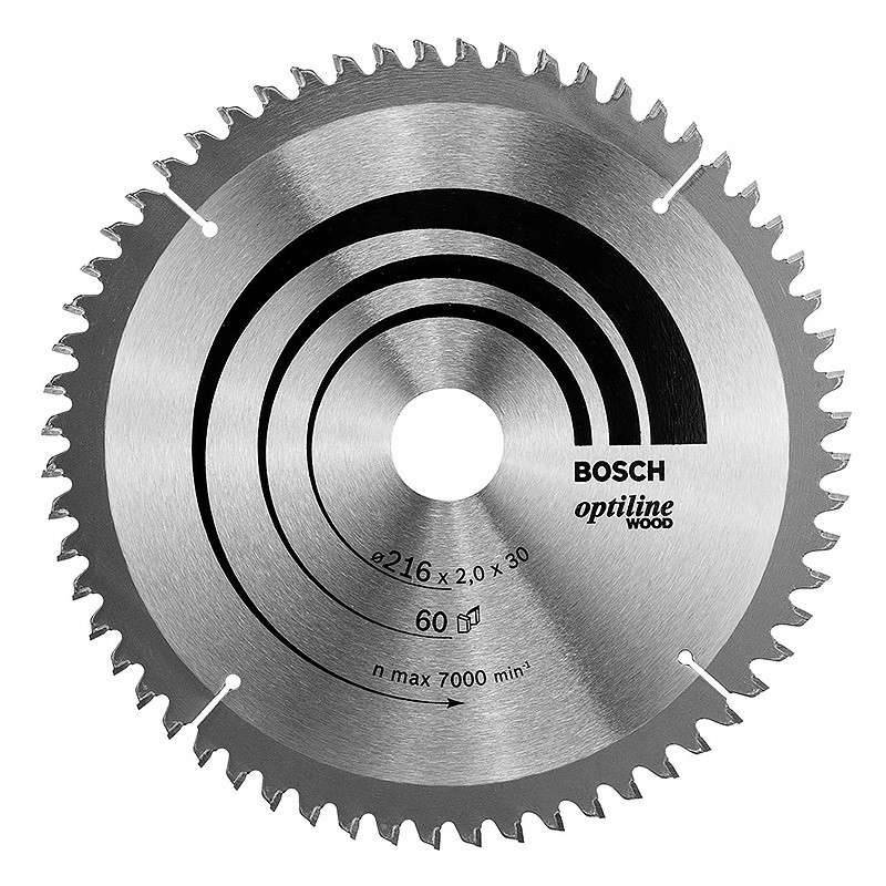 Bosch - Lame BOSCH 2608640433 Optiline Wood Ø 216 mm 60 dents pour scie à onglet et radiale Bosch