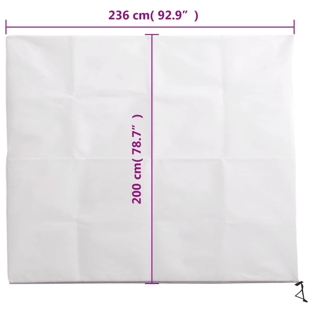 Vidaxl - Housse de protection pour plantes avec fermeture éclair 70 g/m² vidaXL 364869 - Image 3