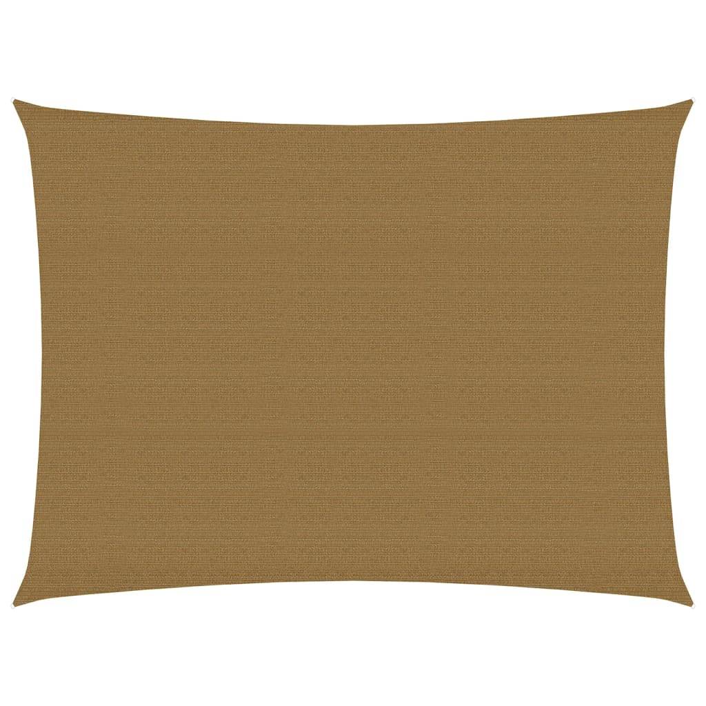 Helloshop26 - Voile toile d'ombrage parasol 160 g/m² taupe 2,5 x 3,5 m PEHD - Imagen 1