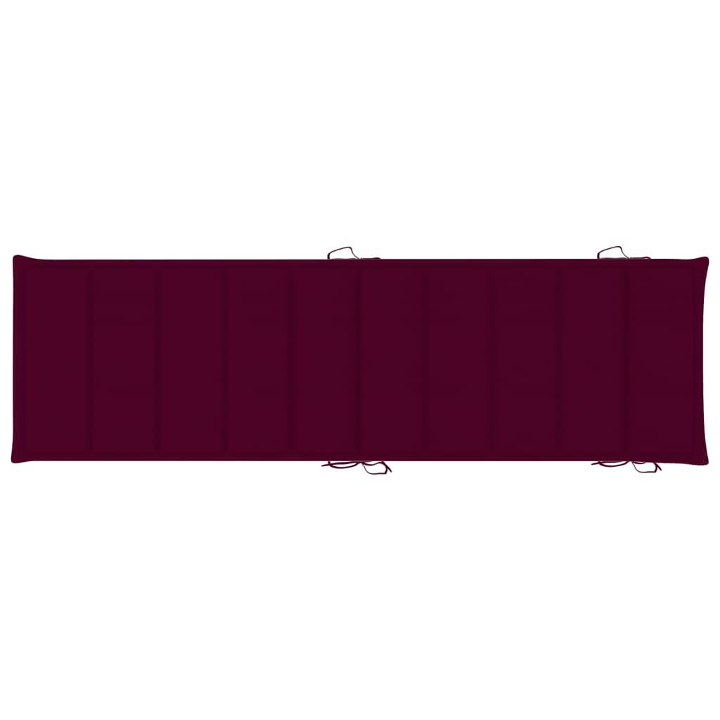 Helloshop26 - Lot de 2 transats chaise longue bain de soleil lit de jardin terrasse meuble d'extérieur avec table et coussins acacia solide - Imagen 9
