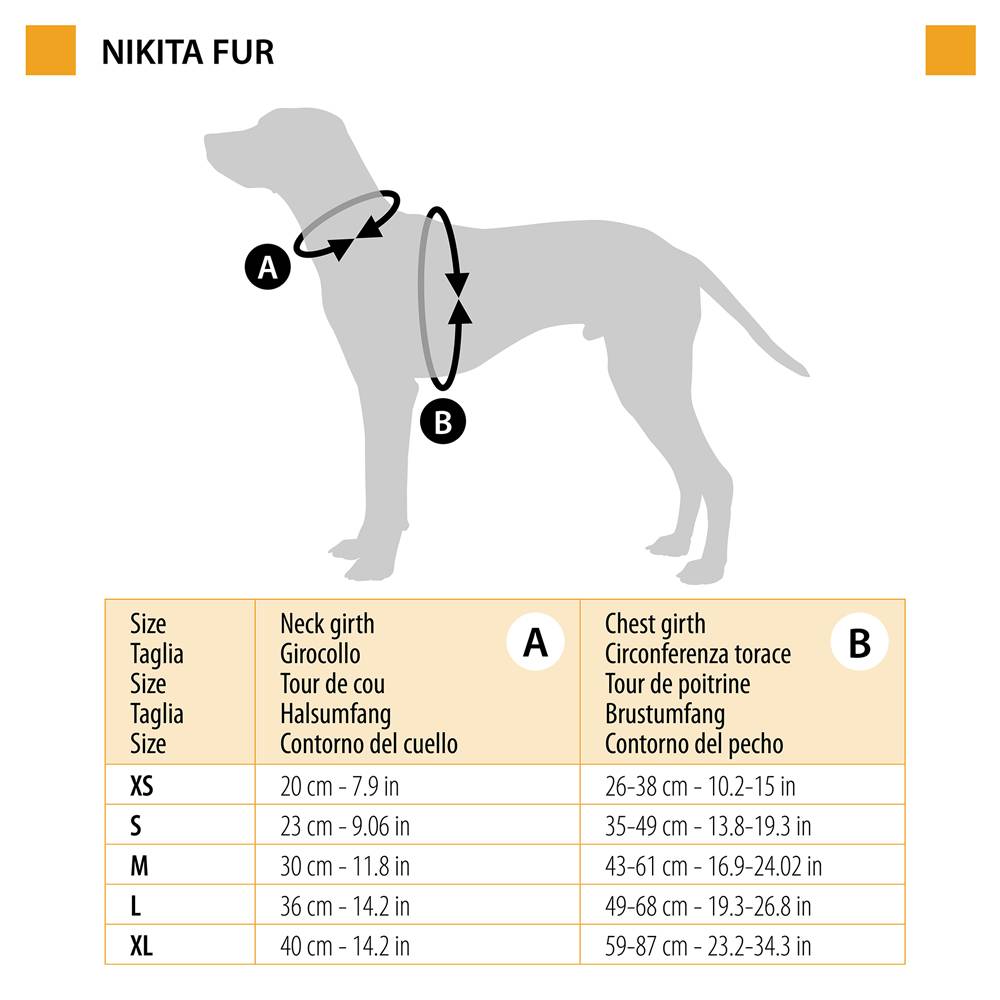 Ferplast - NIKITA FUR XL Harnais pour Chien, Respirant, Fourrure Ecologique Douce, Sangle Réglable, Multicouleur - Imagen 3
