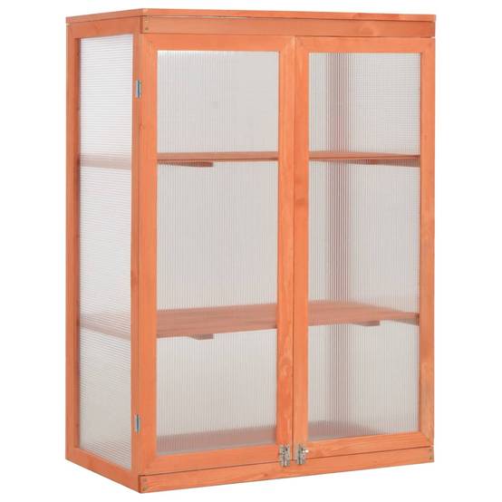 PANGIVO - Serre de jardin bois naturel 75 x 47 x 109 cm - PANGIVO - Image 1