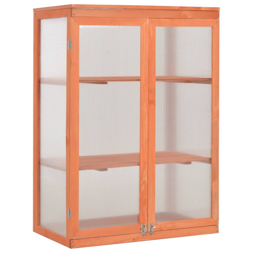 PANGIVO - Serre de jardin bois naturel 75 x 47 x 109 cm - PANGIVO - Image 1