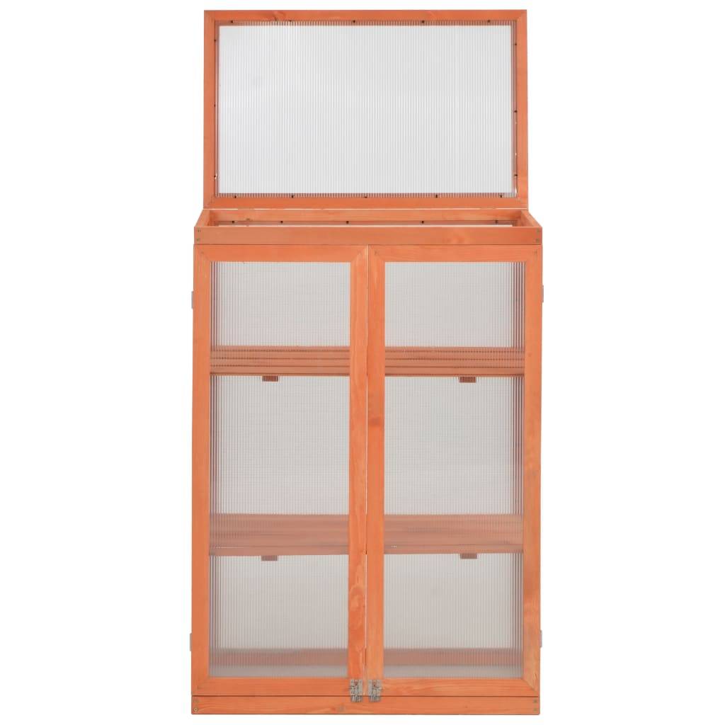 PANGIVO - Serre de jardin bois naturel 75 x 47 x 109 cm - PANGIVO - Image 3