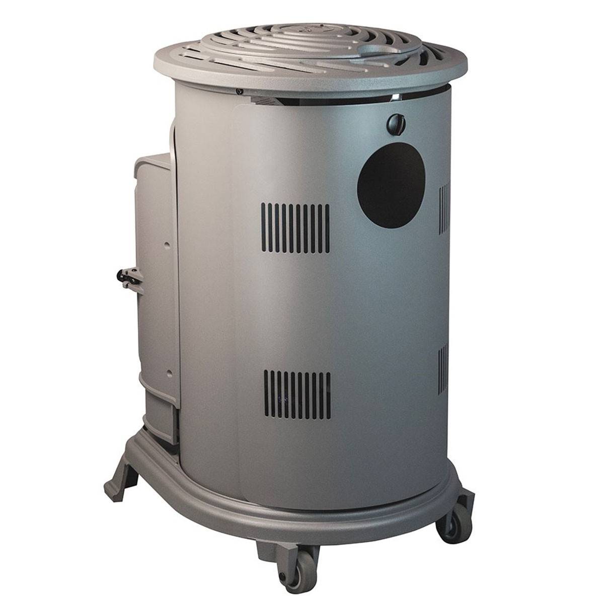 Universal - Poêle à gaz Fonte véritable 3.4KW Gris Effet feu de bois Chauffage d'appoint Provence Sahara - Imagen 4