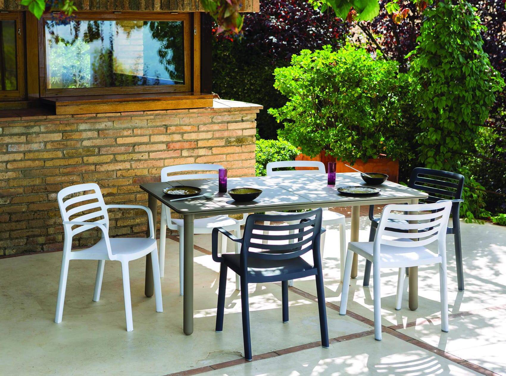 Garbar - Fauteuils Wind garbar plastique blanc (Lot de 4) - Image 6
