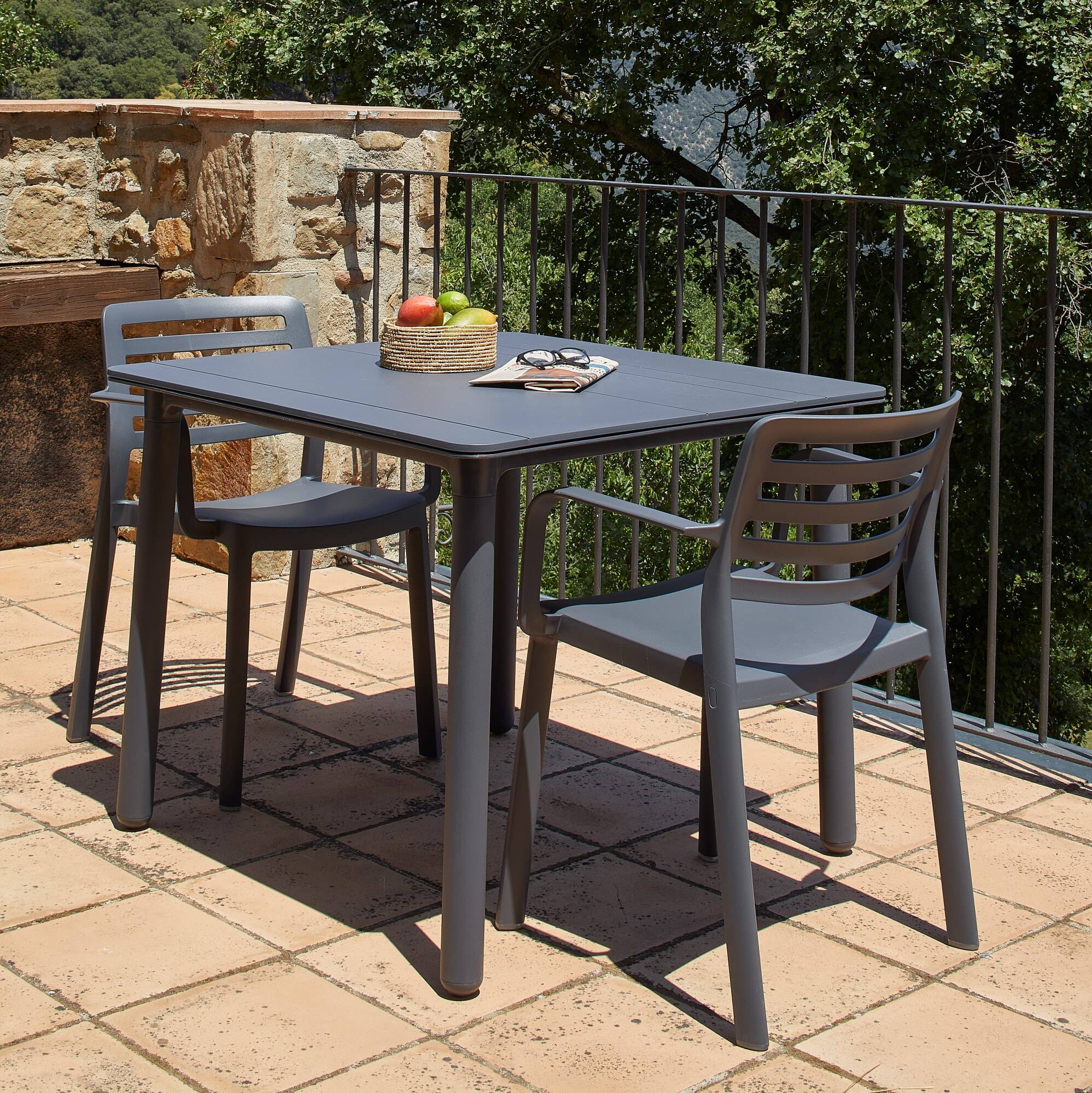 Garbar - Fauteuils Wind garbar plastique blanc (Lot de 4) - Image 4