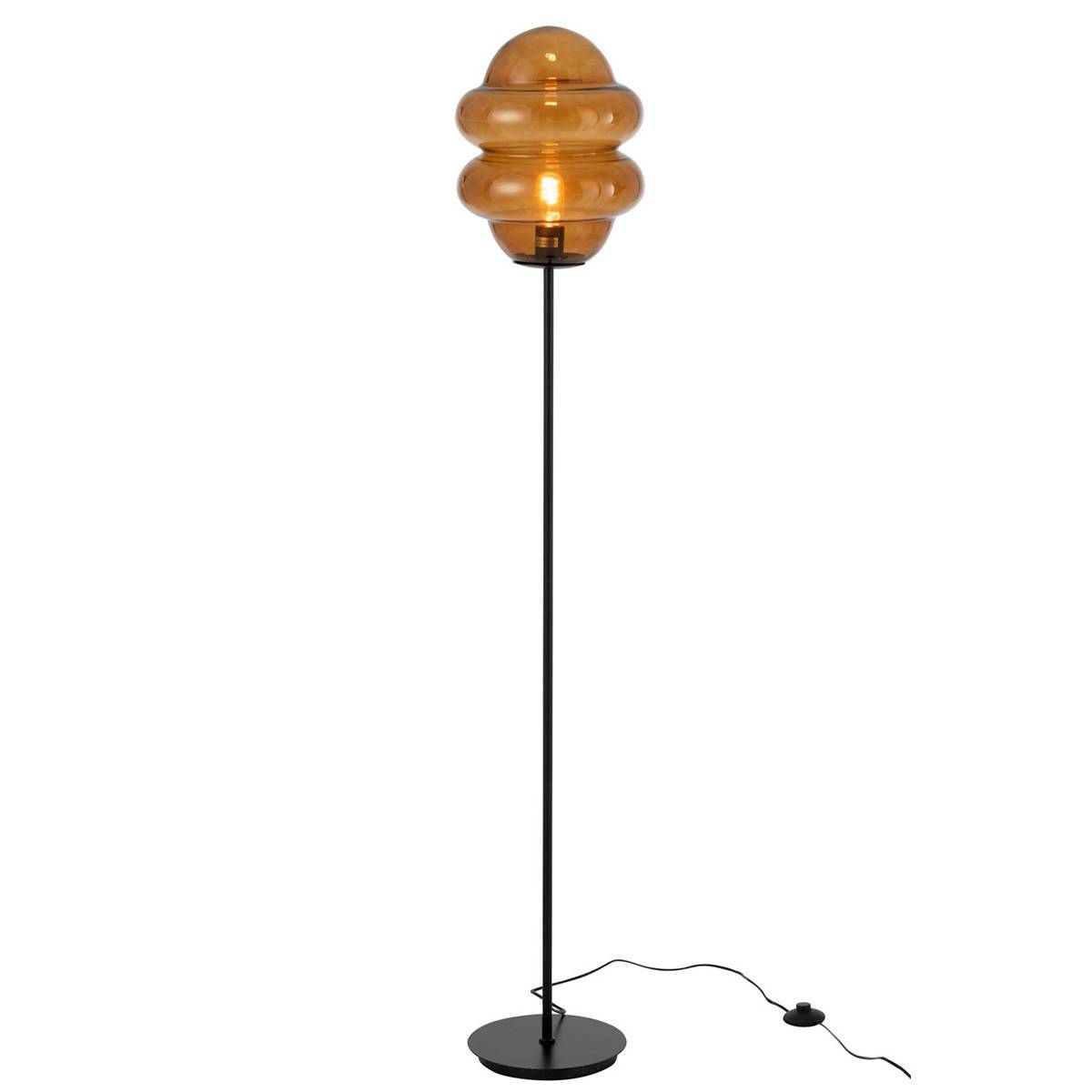 Lampadaire en Verre "Cuillere Miel" 160cm Marron - Image 2
