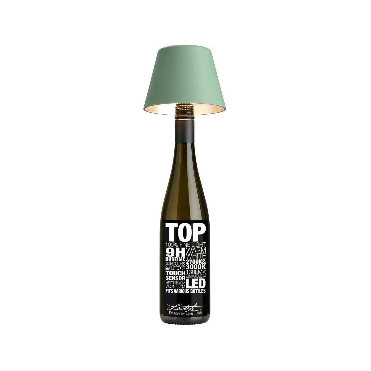 Sompex - Abat-jour à fixer sur bouteille Top 11 cm Vert olive Sompex - Imagen 1