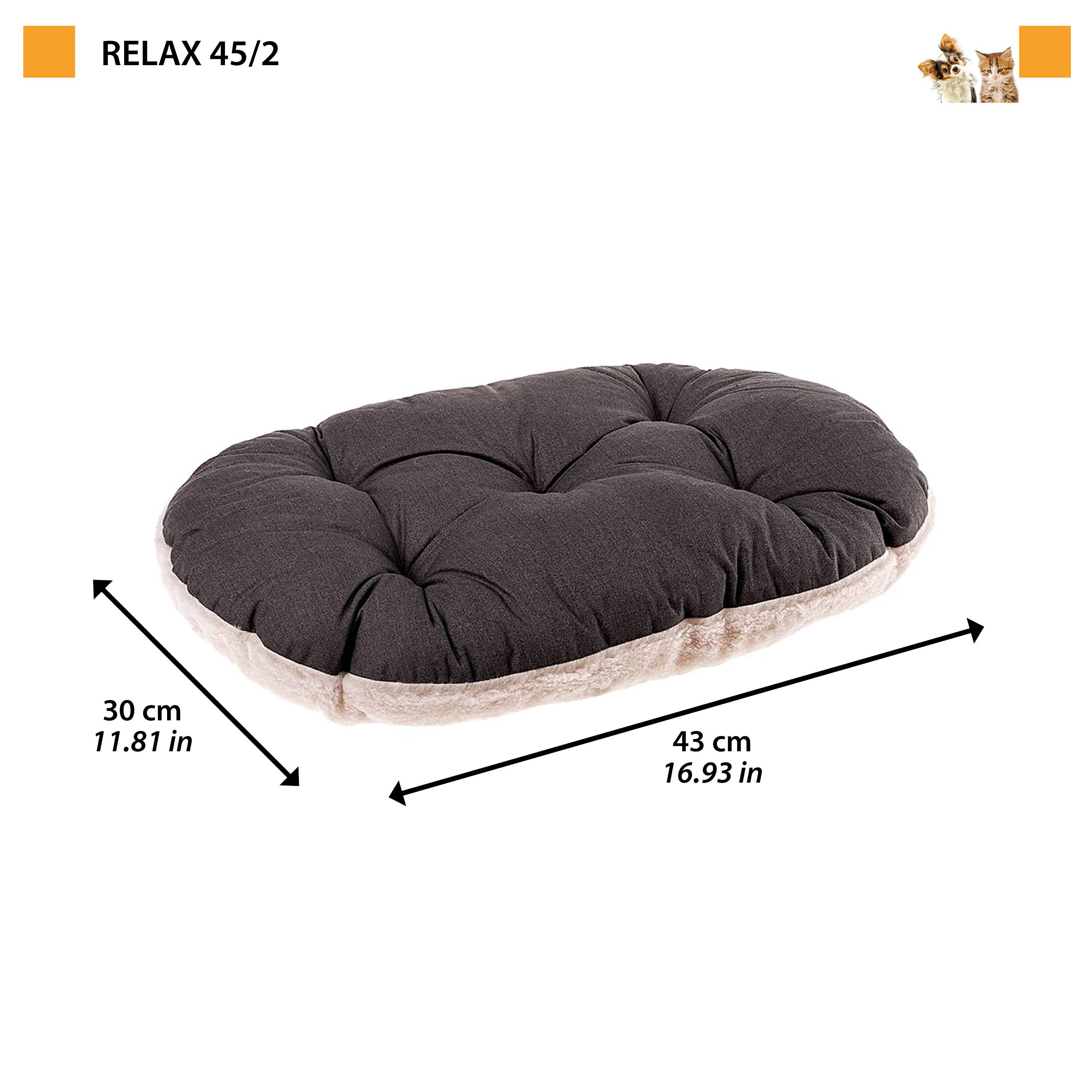 Ferplast - FERPLAST Panier Chien Chat - Coussin pour Chien Chat - Lavable en Machine - Tapis Chien Chat pour Niches et Voitures - Lit pour Chien Chat - Relax, - Imagen 2
