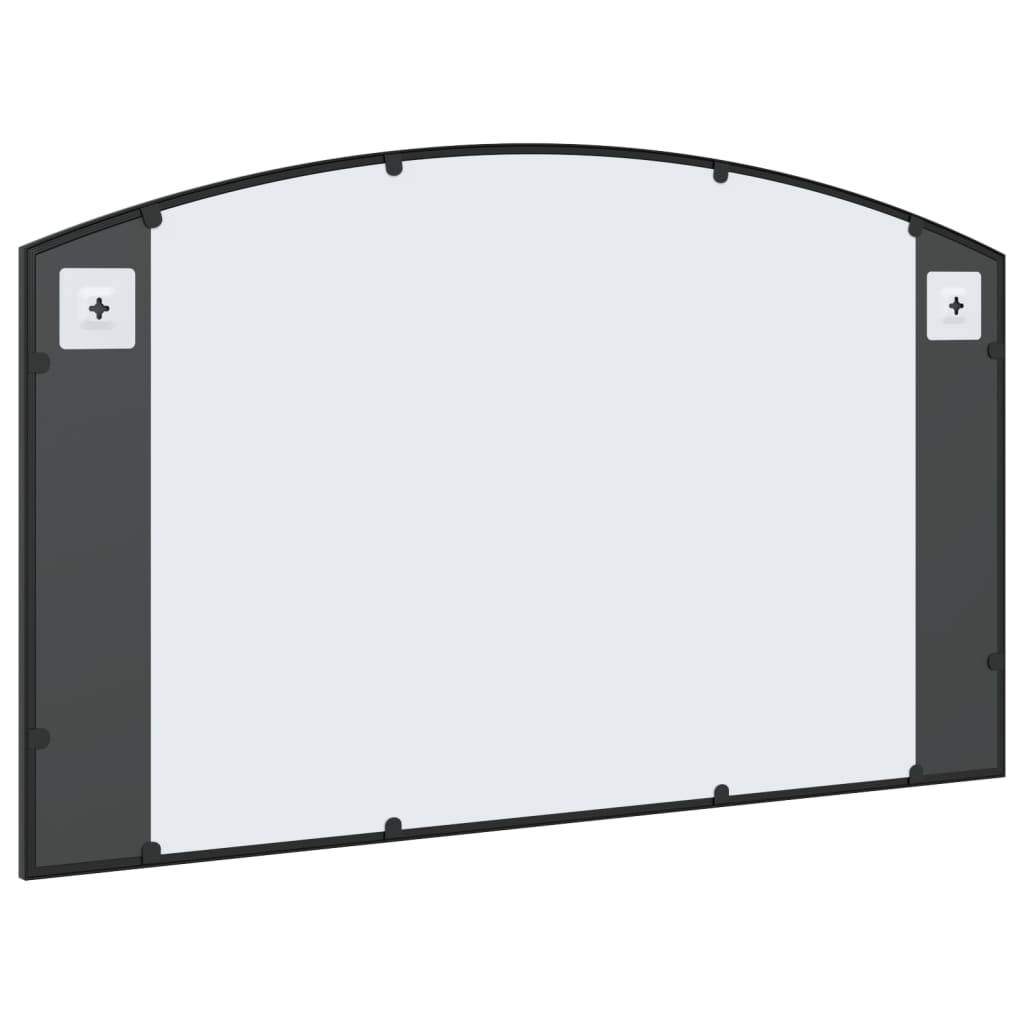 Maison Chic - Miroir mural - Miroir décoratif noir 100x60 cm arche fer - Image 5