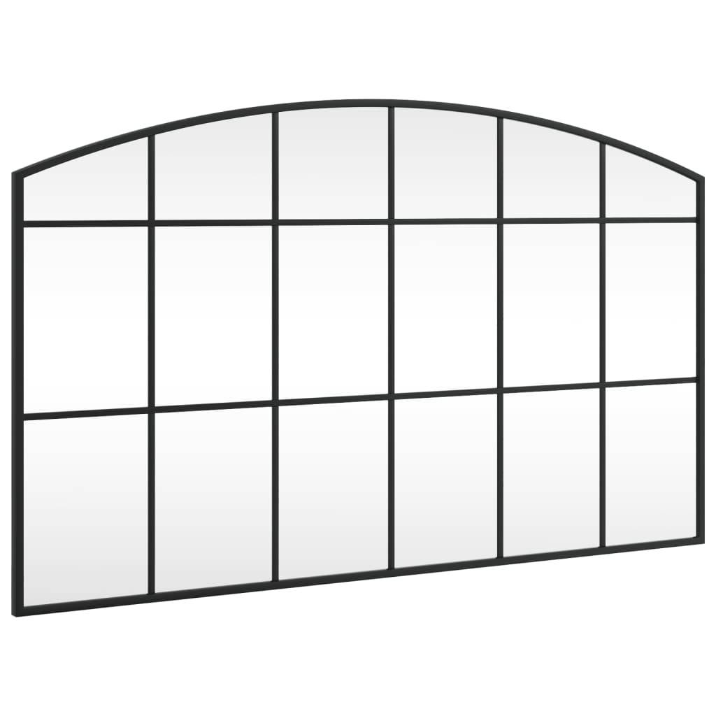 Maison Chic - Miroir mural - Miroir décoratif noir 100x60 cm arche fer - Image 1
