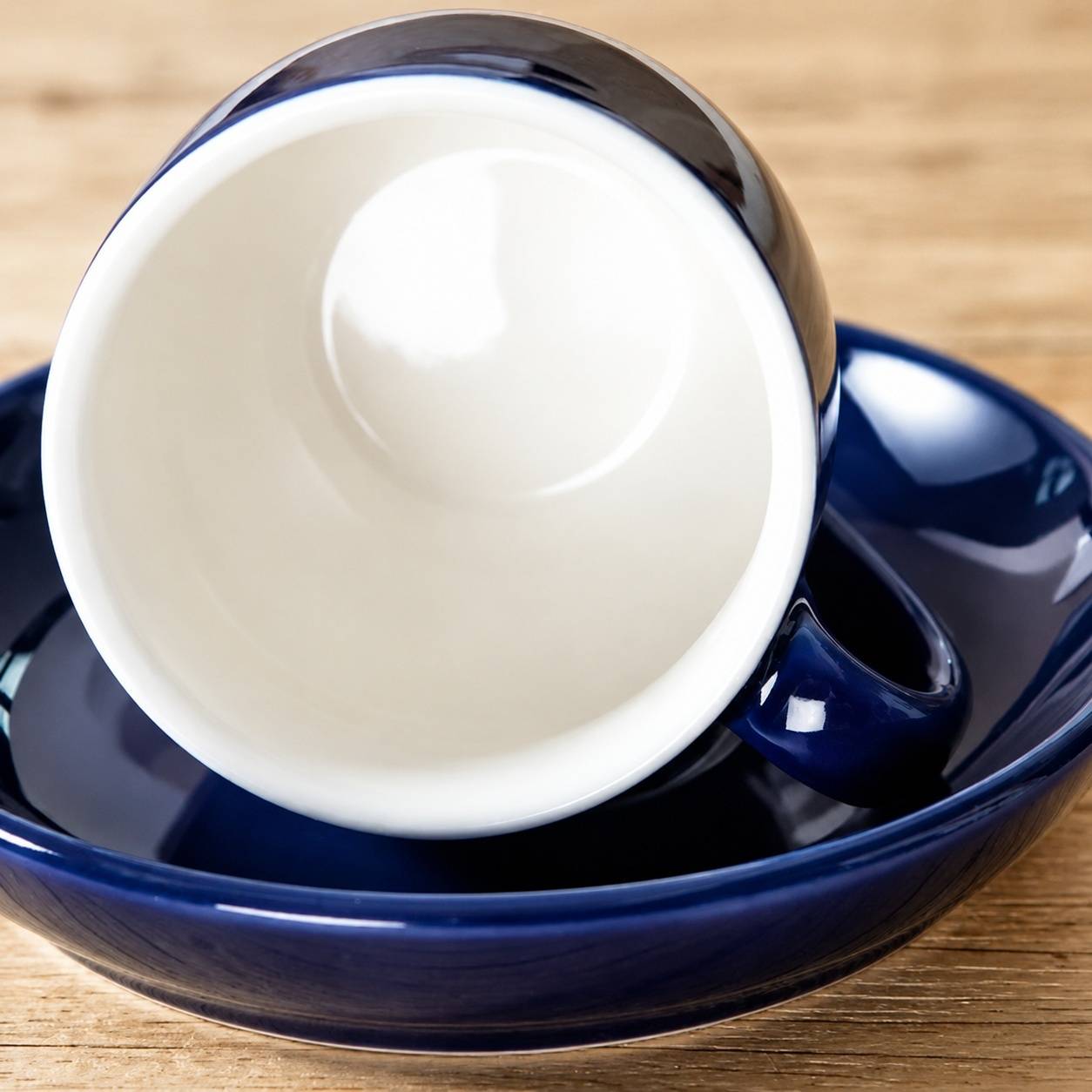 Set de 6 Tasses à Café en Céramique avec Sous-Tasses Colorées - Image 6