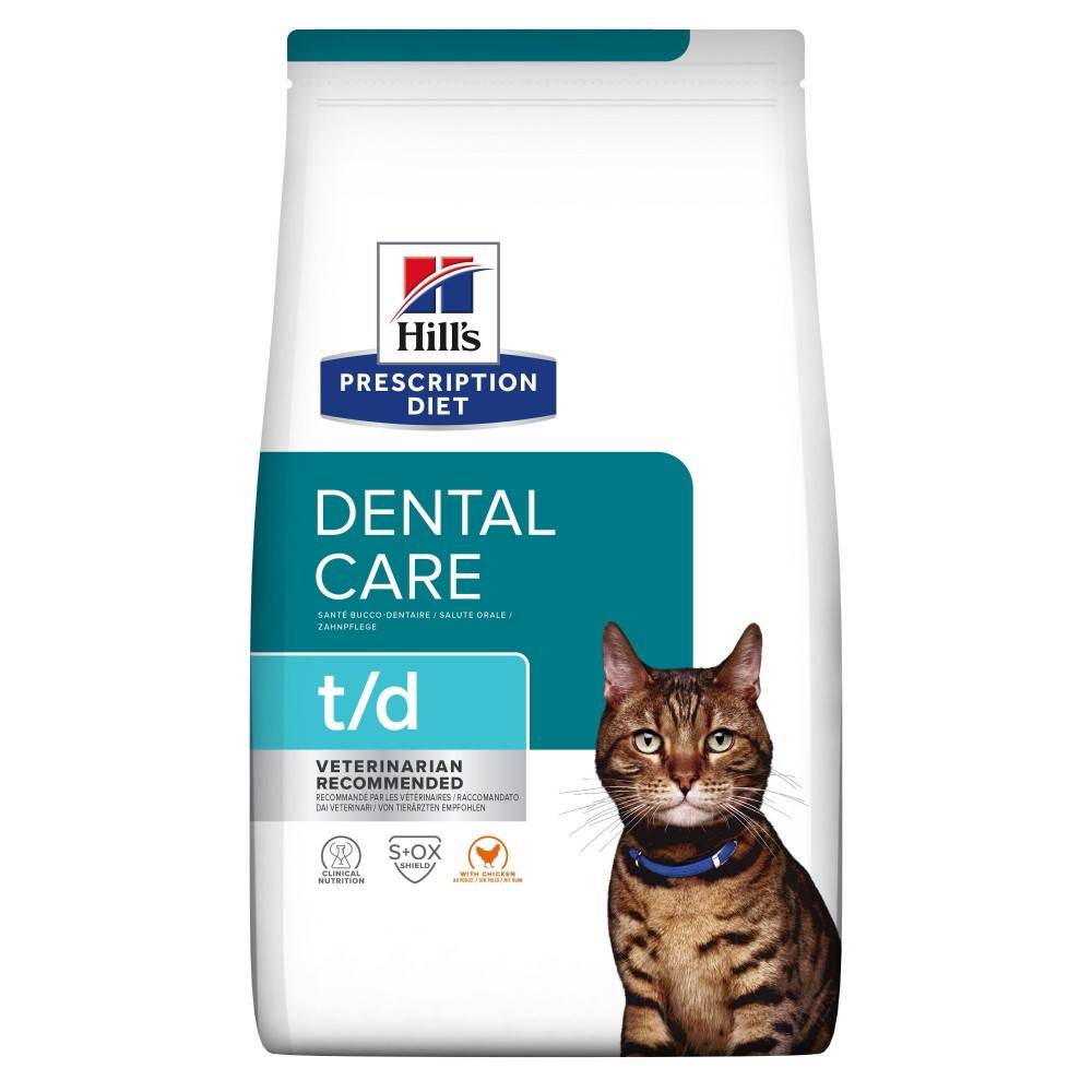 CROQUETTES CHAT ADULT PRESCRIPTION DIETS T/D DENTAL CARE - HILL'S 1,5 kg - Image 1