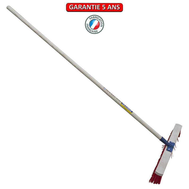 Outils Perrin - Balai de cantonnier 60 cm – Douille renforcée – Emmanché bois 150 cm