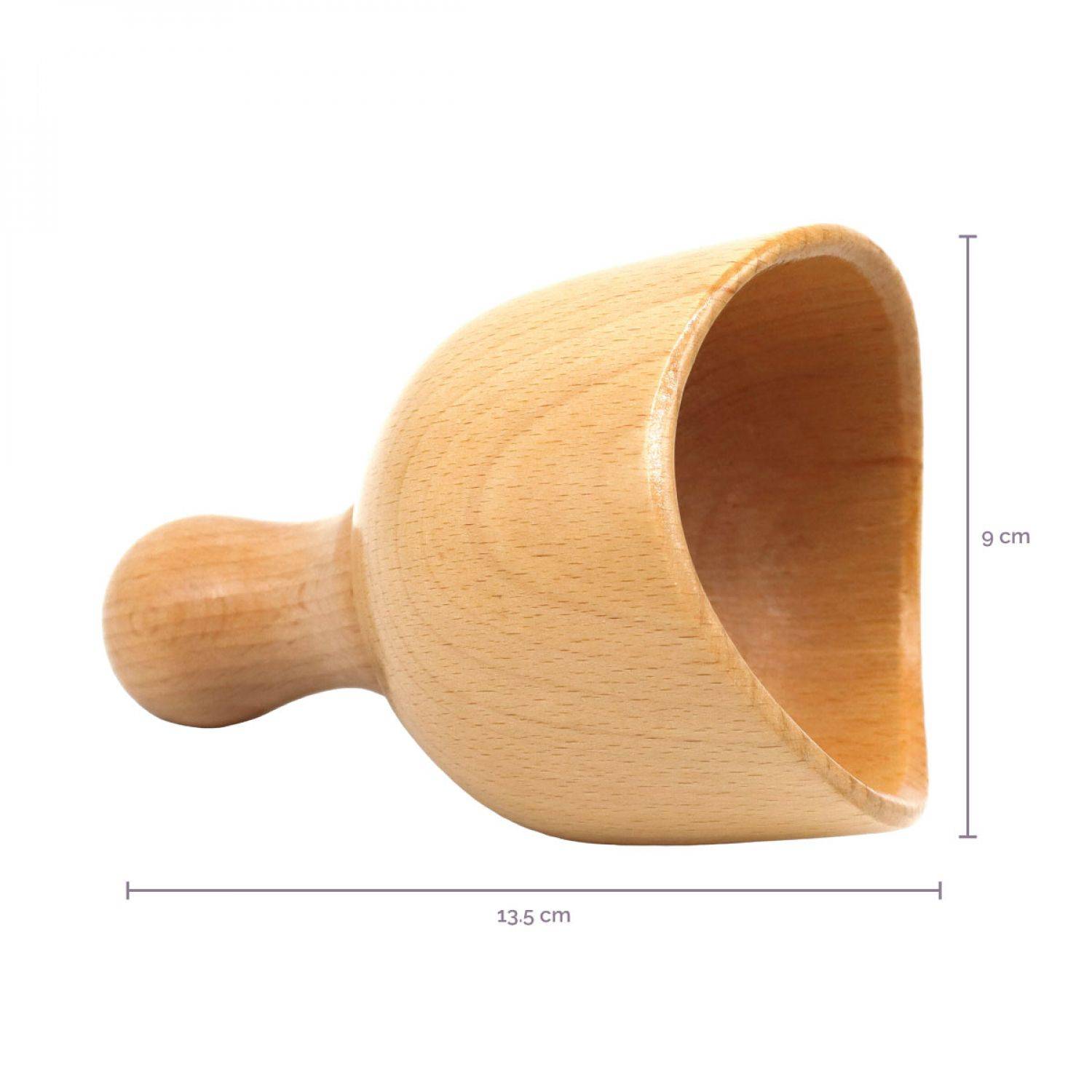 Coupe suédoise en bois de hêtre pour massage madérothérapie, anti cellulite - Vivezen - Image 3