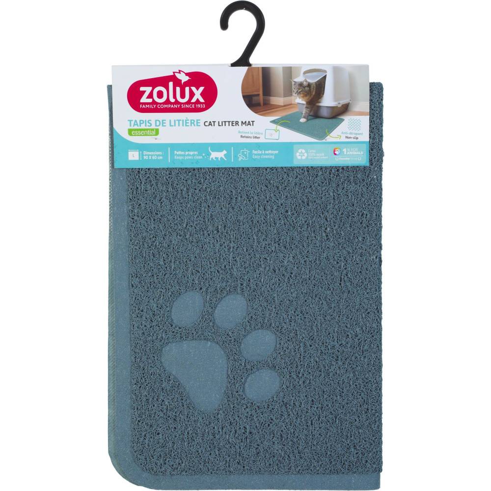 Zolux - Tapis d'hygiène 60 x 90 cm bleu pour maison de toilette chat - Image 2