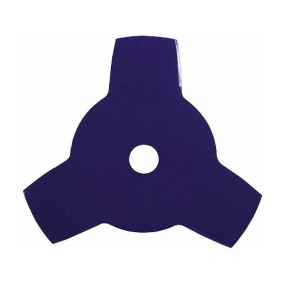 Lame droite pour débroussailleuse 3 dents L:255 ép.:1,4