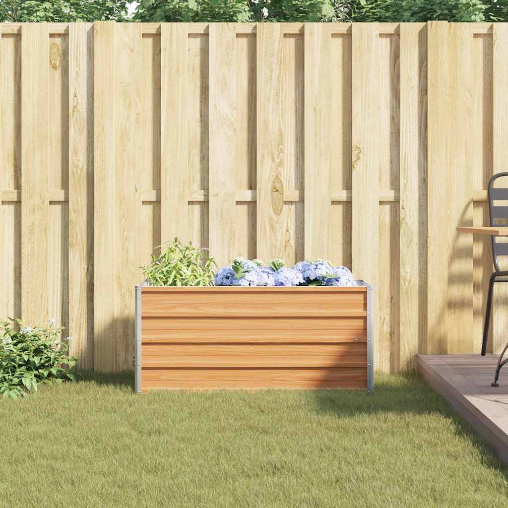 Prolenta Premium - Jardinière acier marron 100 x 40 x 45 cm - Prolenta premium p319.2 - Image 4
