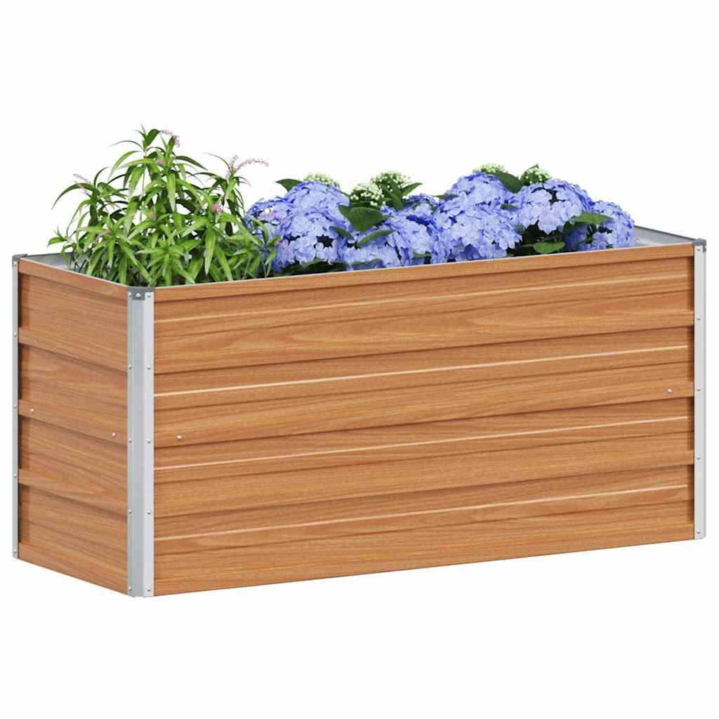 Prolenta Premium - Jardinière acier marron 100 x 40 x 45 cm - Prolenta premium p319.2 - Image 3
