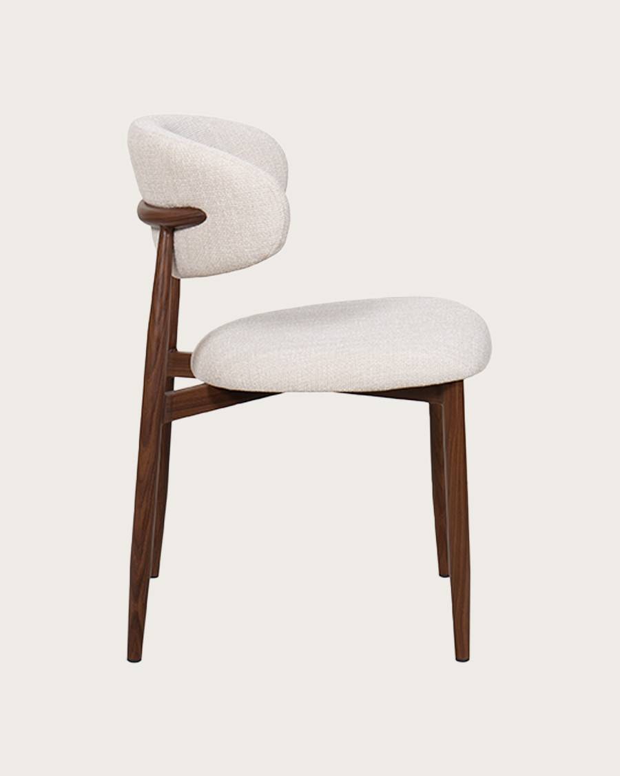 Kerin - Lot de 2 chaises en tissu et pieds métal - UNIQKA - Imagen 5