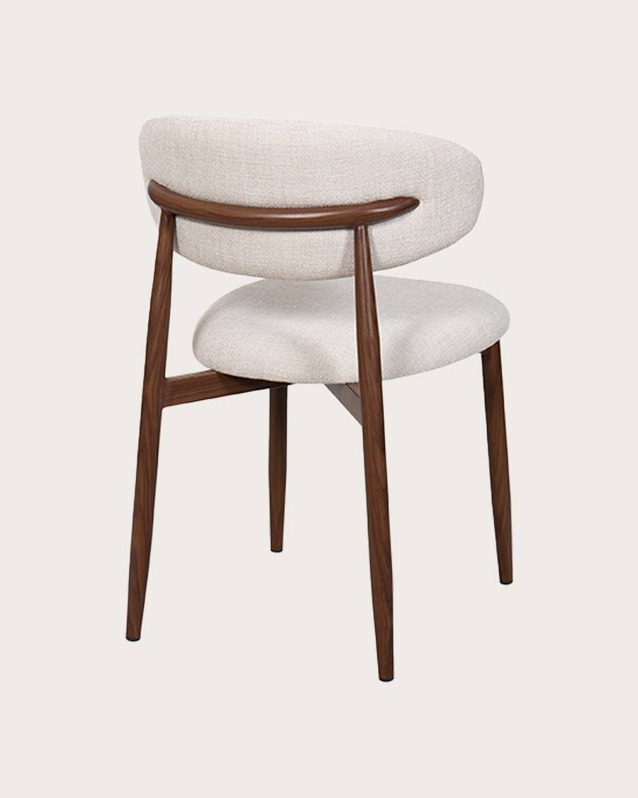 Kerin - Lot de 2 chaises en tissu et pieds métal - UNIQKA - Imagen 4