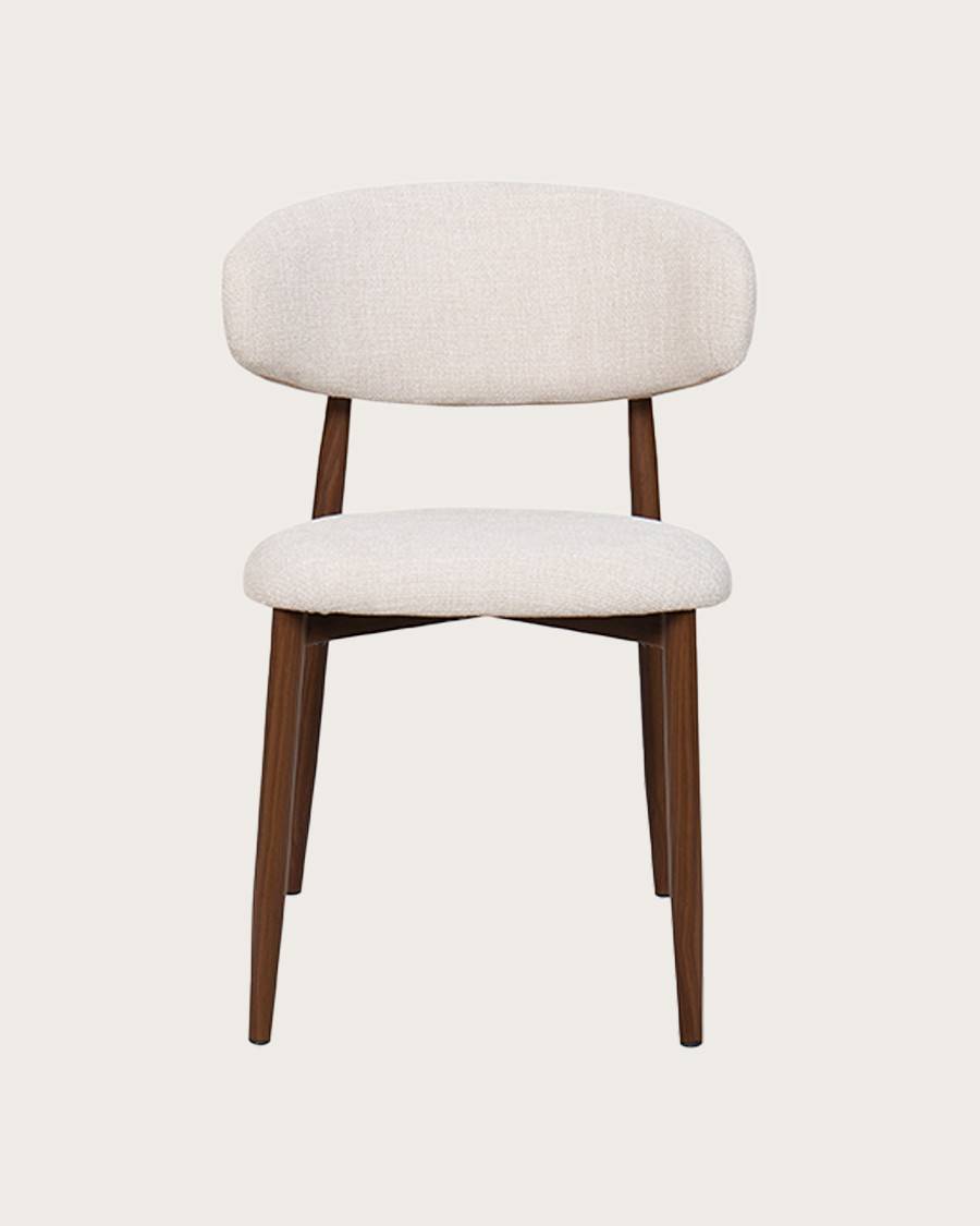 Kerin - Lot de 2 chaises en tissu et pieds métal - UNIQKA - Imagen 3