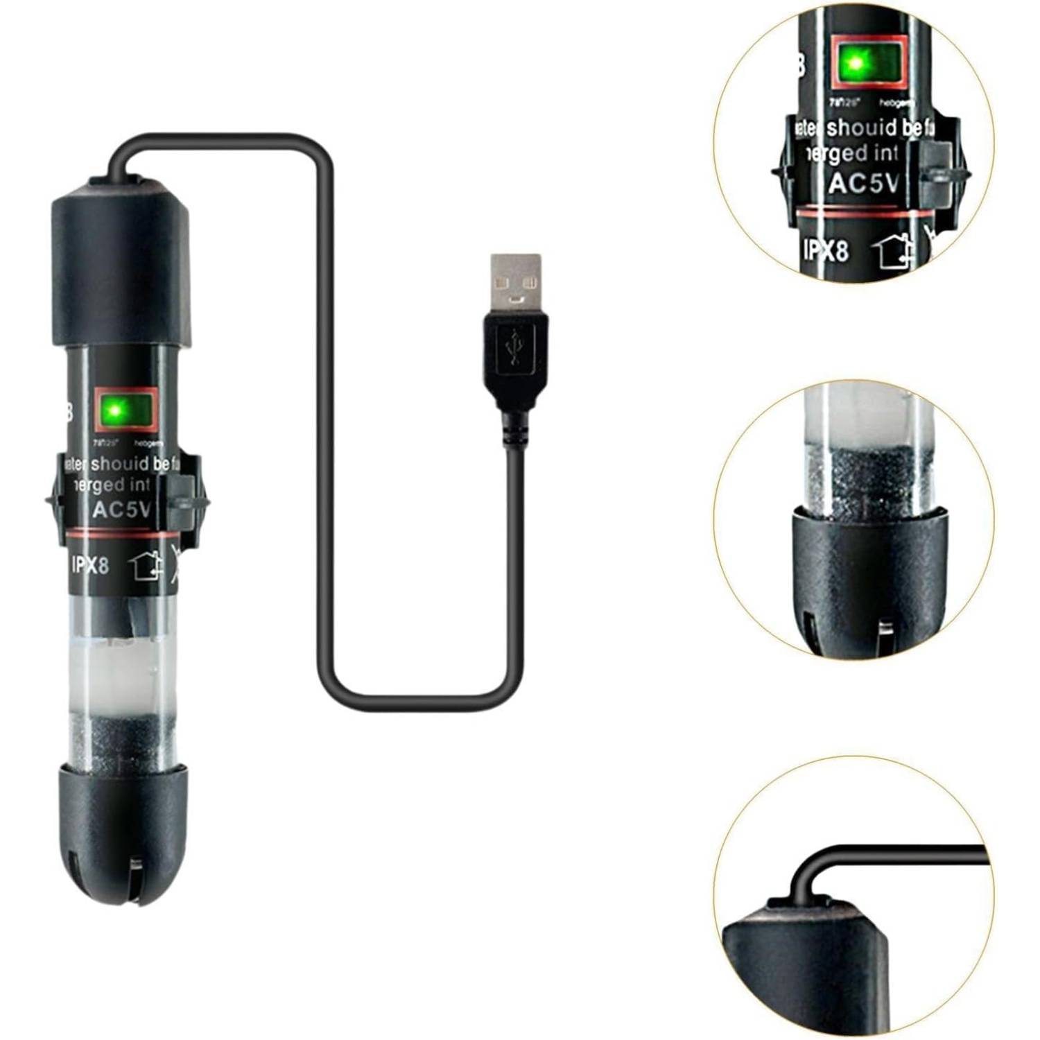DtopbuyAge - Chauffage aquarium mini USB - Protection surchauffe DtopbuyAge - Image 1