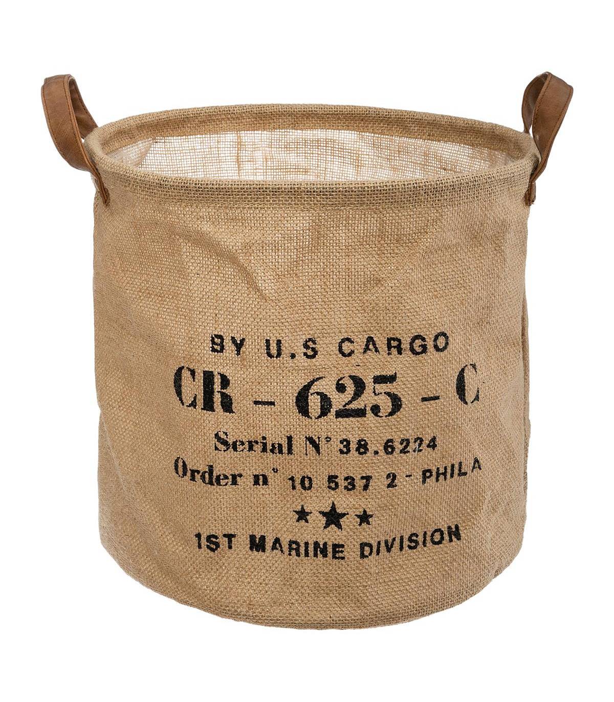 Atmosphera - Panier de rangement en Jute déco rétro - Imagen 1