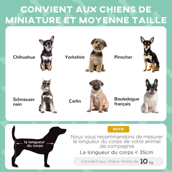 Lit surélevé chien acier oxford respirant animaux extérieur auvent anti-UV 61x46cm gris - ComfortXL Outdoor Living - Image 6