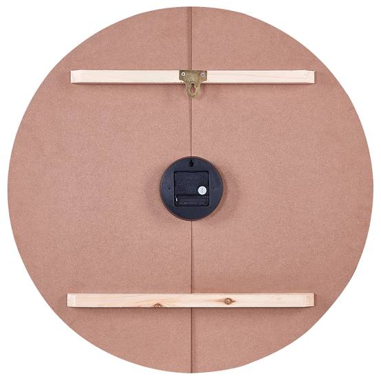 Beliani - Horloge murale MDF Marron clair CABIC - 60x1x60- Beliani - Image 4