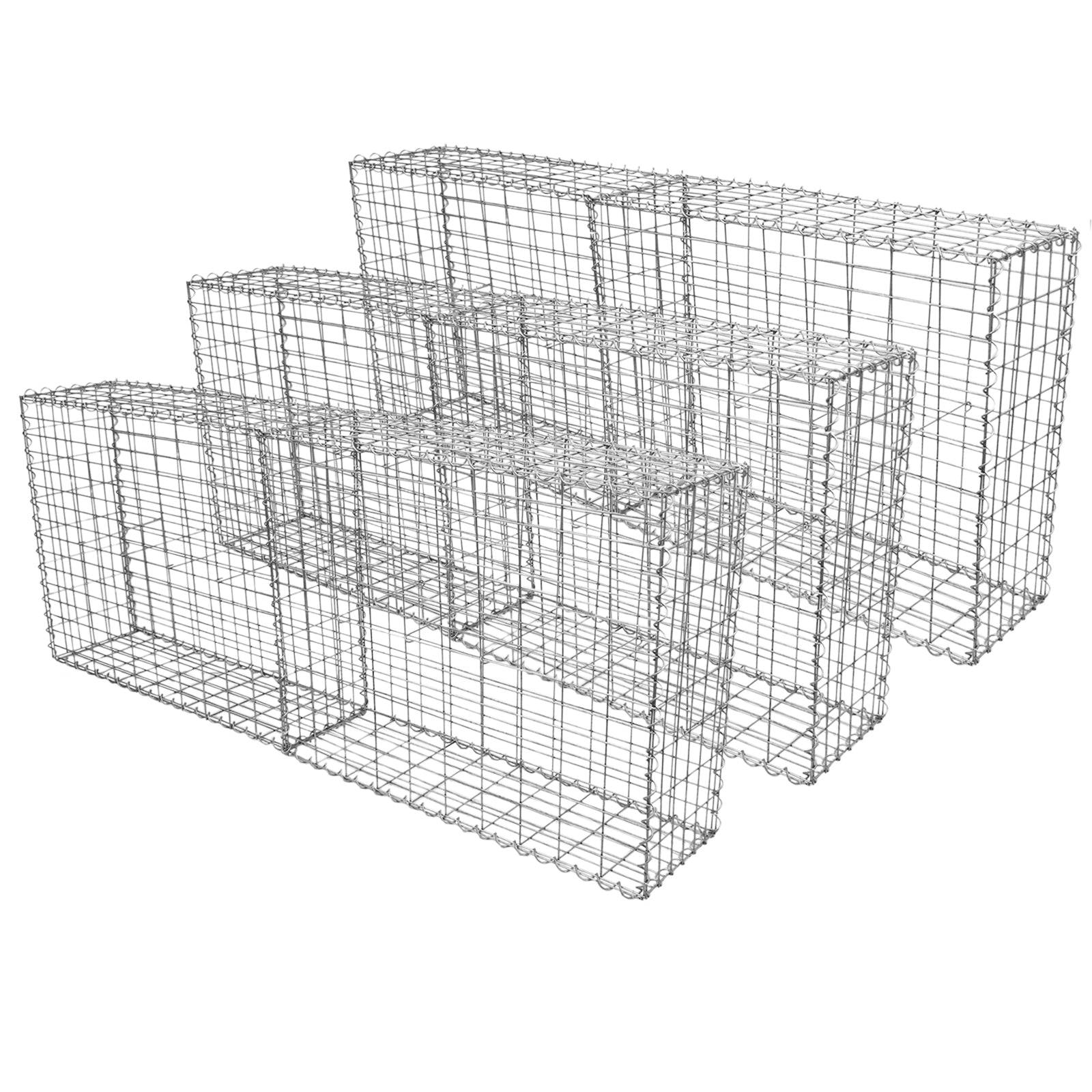 Monstershop - MonsterShop Lot de 6 Paniers de Gabions 100cm x 80cm x 30cm - Imagen 1