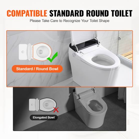 Vevor - VEVOR Rehausseur toilette ronde standard, hauteur 88,9 mm, charge 136 kg. Main courante alu, rembourrage EVA. - Image 3
