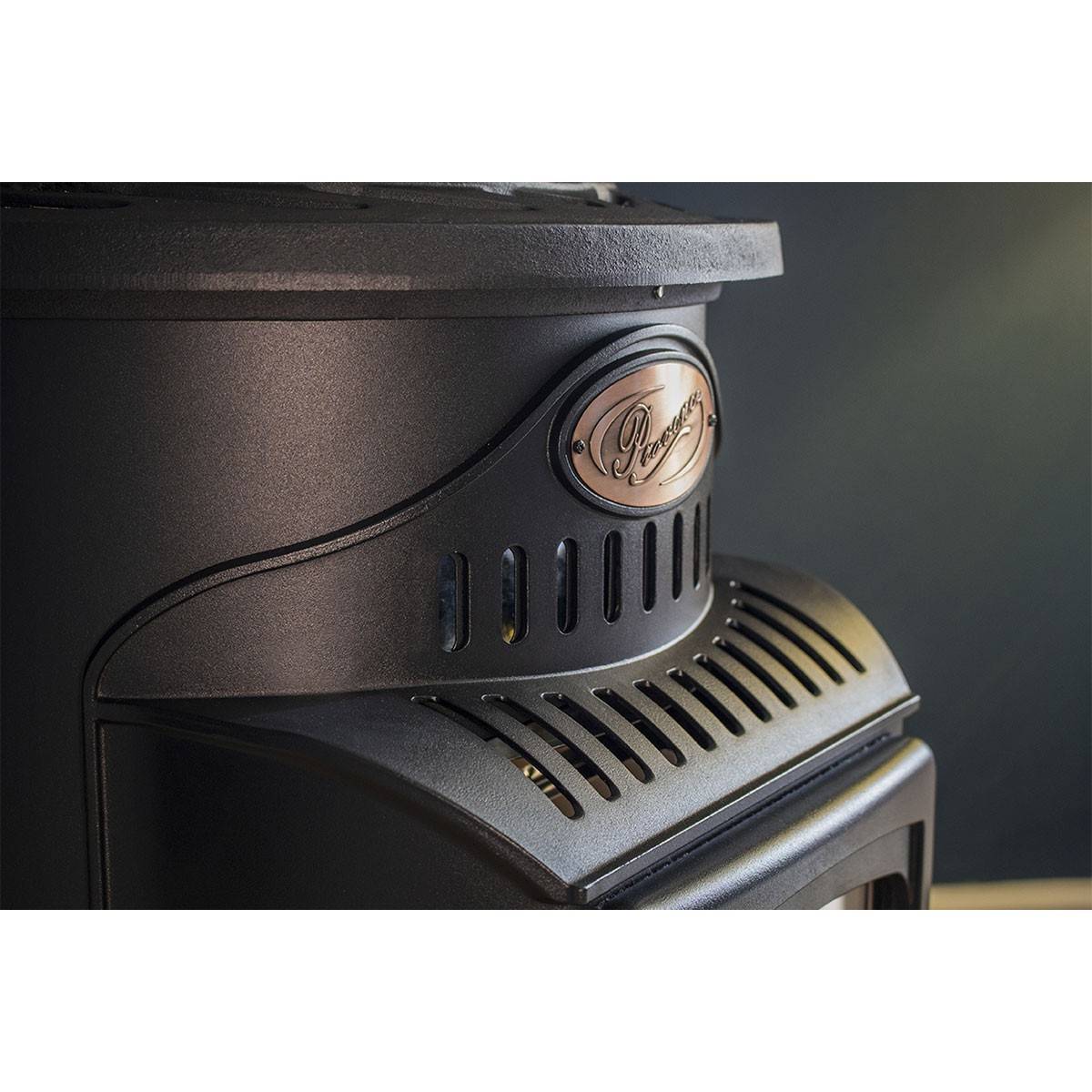 Poêle à gaz fonte 3400W Noir Effet feu Chauffage d'appoint gaz sur roues Autonomie 60h INTEC - Imagen 9