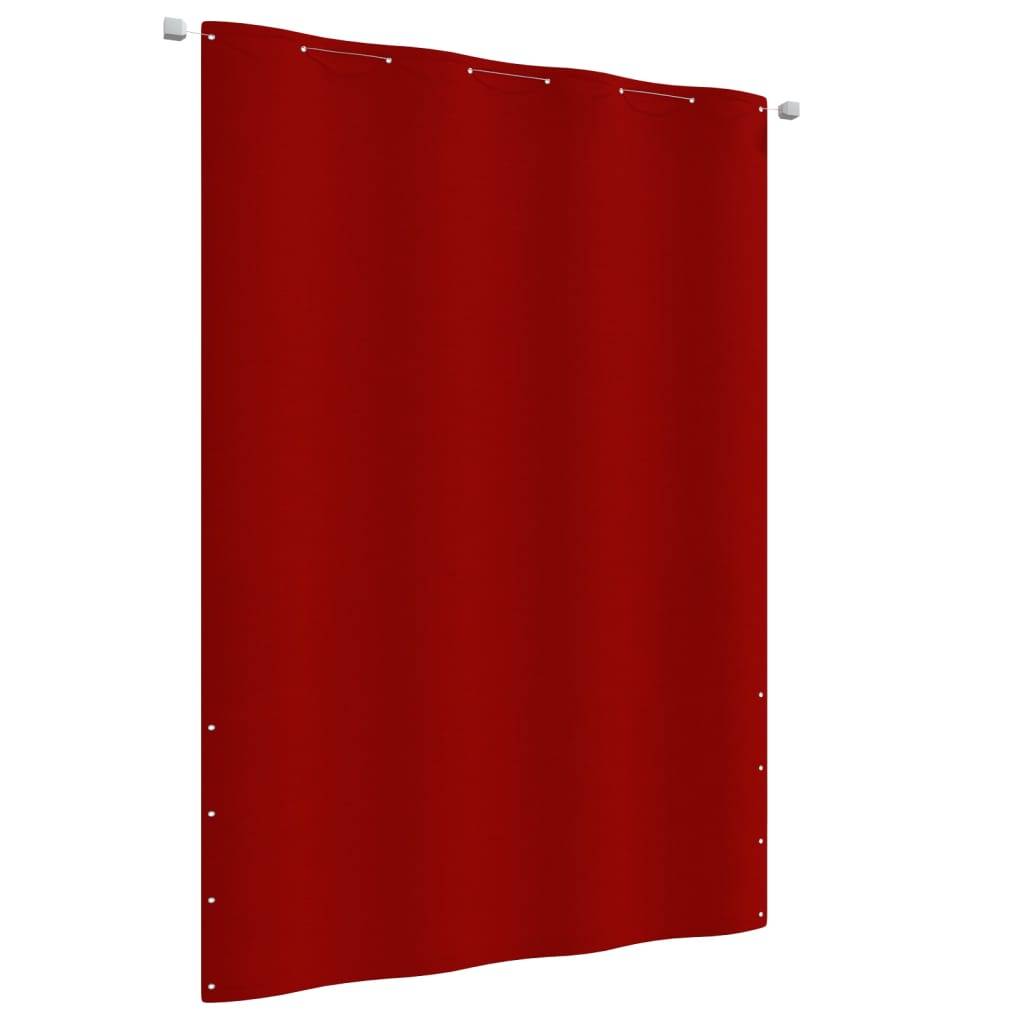 Helloshop26 - Écran de balcon brise pare vue protection confidentialité 160 x 240 cm tissu oxford rouge - Imagen 1