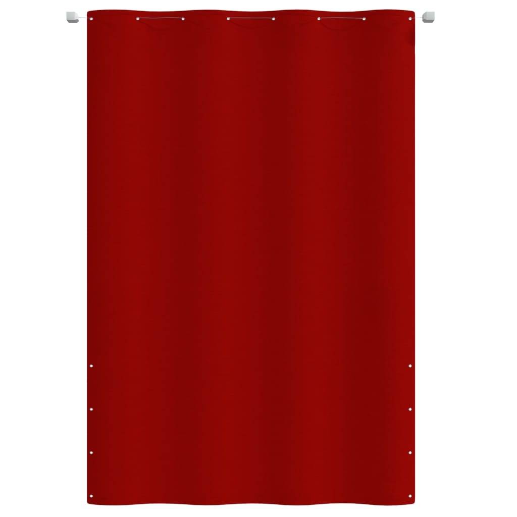Helloshop26 - Écran de balcon brise pare vue protection confidentialité 160 x 240 cm tissu oxford rouge - Imagen 2