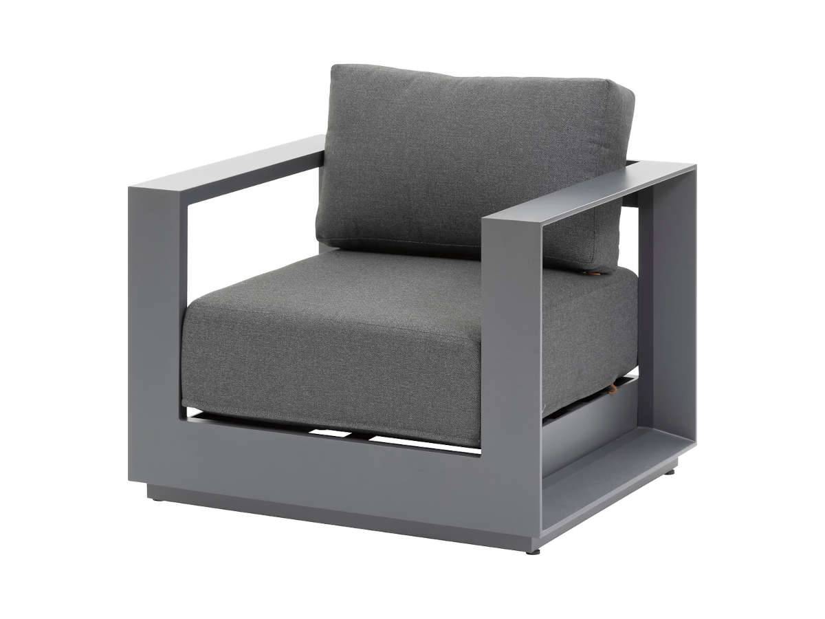 Hesperide - Salon de jardin en aluminium Allure graphite 5 places + housse de protection - Hespéride - Image 6