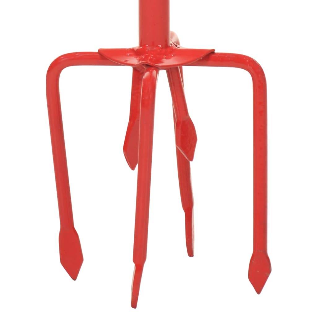 Vidaxl - Griffe de jardin Rouge Acier vidaXL 146153 - Image 4