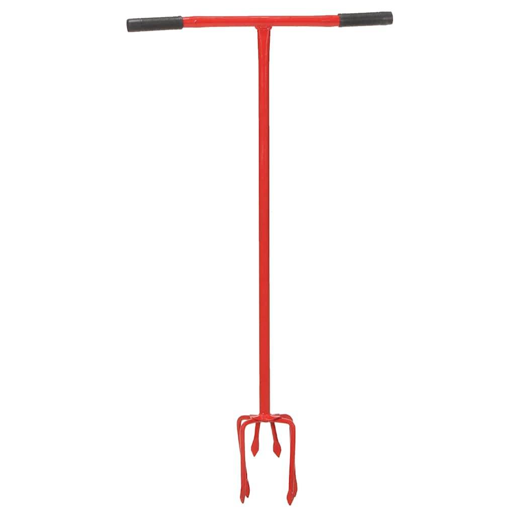 Vidaxl - Griffe de jardin Rouge Acier vidaXL 146153 - Image 2