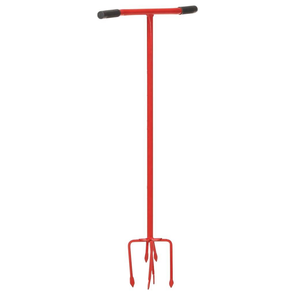 Vidaxl - Griffe de jardin Rouge Acier vidaXL 146153 - Image 1