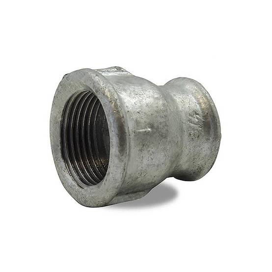 Manchon réduit femelle femelle en fonte malléable galvanisé - Ø A: 4'' | Ø B: 3'' - Image 1