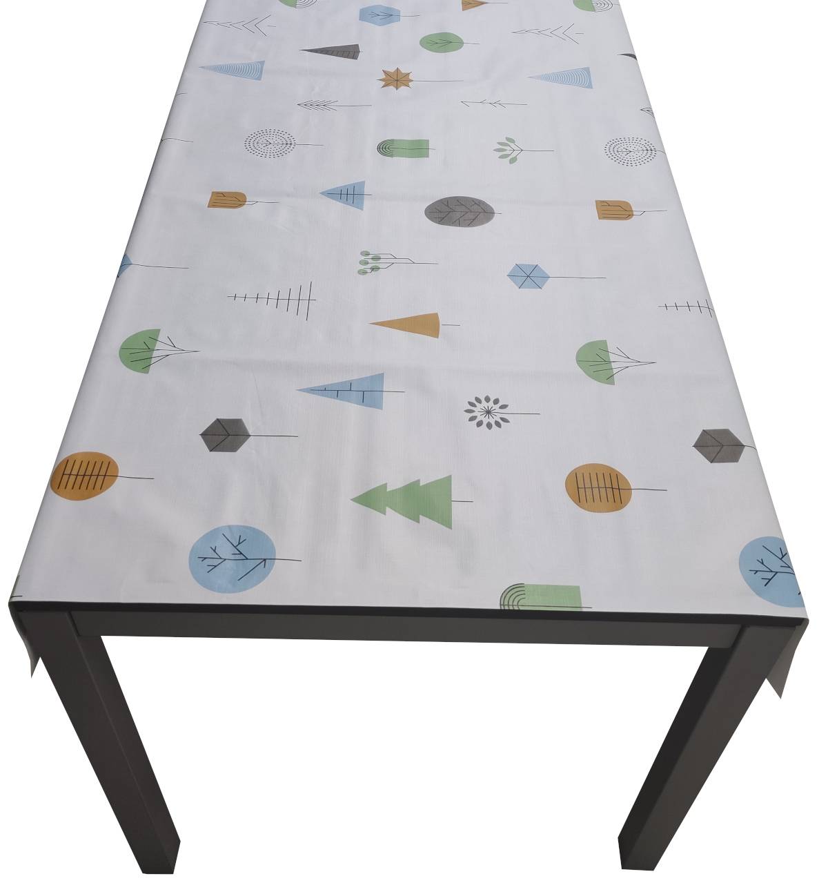 Nappe Composition PVC Base Polyester Anti-taches Arbres Taille 140X140 CM - Image 2