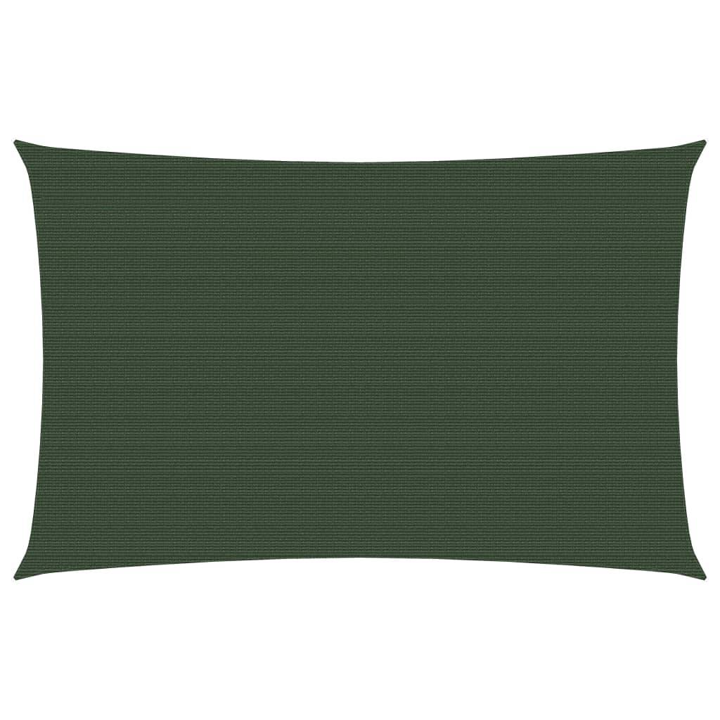Helloshop26 - Voile toile d'ombrage parasol 160 g/m² PEHD 2 x 4,5 m vert foncé - Imagen 1
