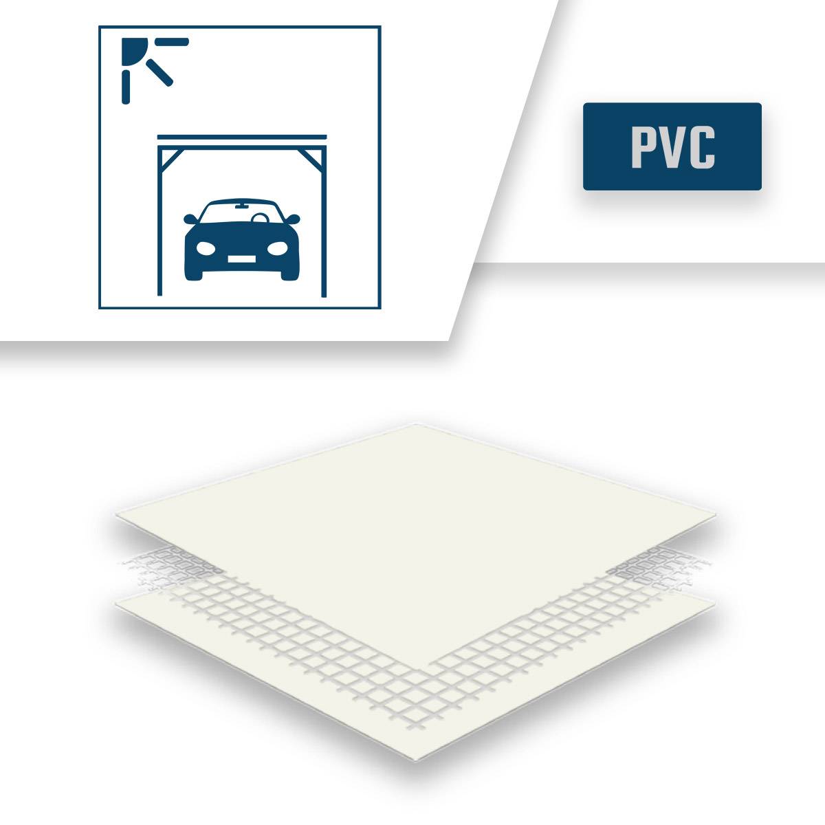 Bâche pour Carport Blanche 3x5 m XP640CP - Garantie 10 ans - Toile PVC étanche pour abri de voiture - Made in France TECPLAST - Imagen 4