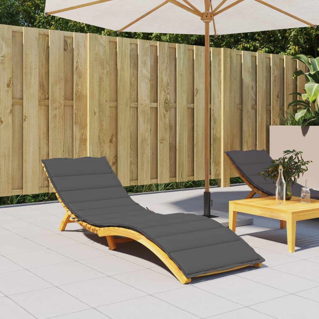 PANGIVO - Coussin de chaise longue tissu oxford anthracite 200 x 70 x 3 cm - PANGIVO - Image 1