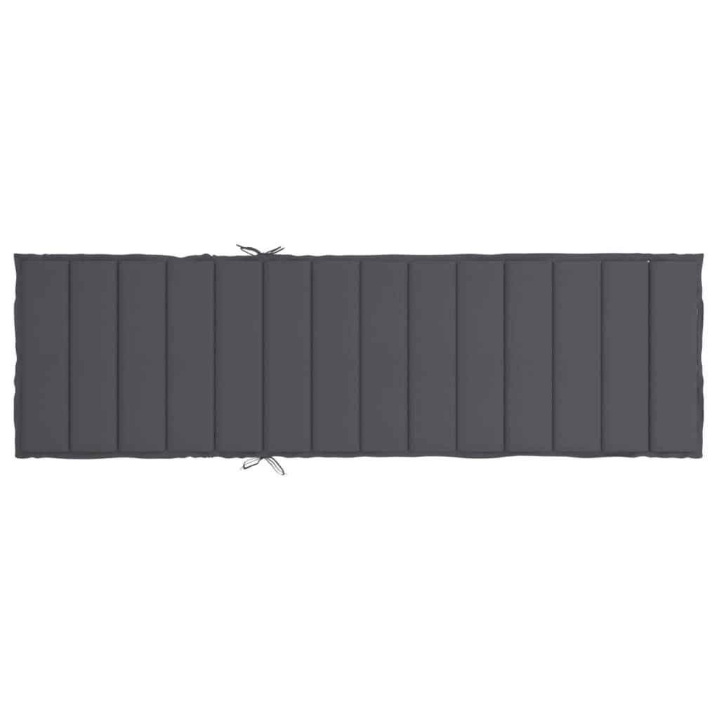 PANGIVO - Coussin de chaise longue tissu oxford anthracite 200 x 70 x 3 cm - PANGIVO - Image 5
