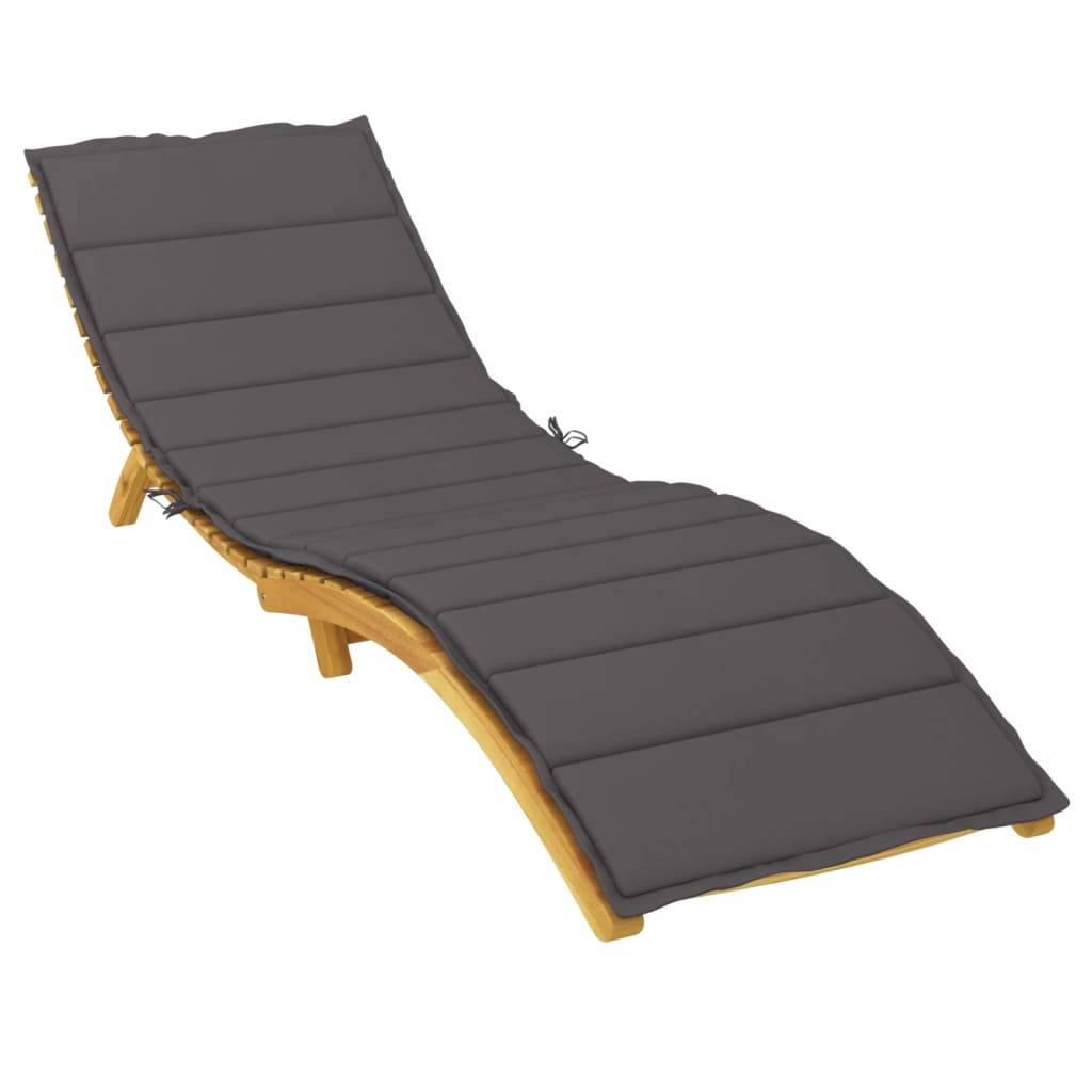 PANGIVO - Coussin de chaise longue tissu oxford anthracite 200 x 70 x 3 cm - PANGIVO - Image 3