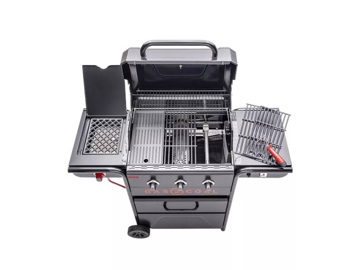 Char-broil - Barbecue hybride gaz et charbon Gas2coal Special Edition - 3 brûleurs + Kit 3 ustensiles - Char-Broil - Image 5